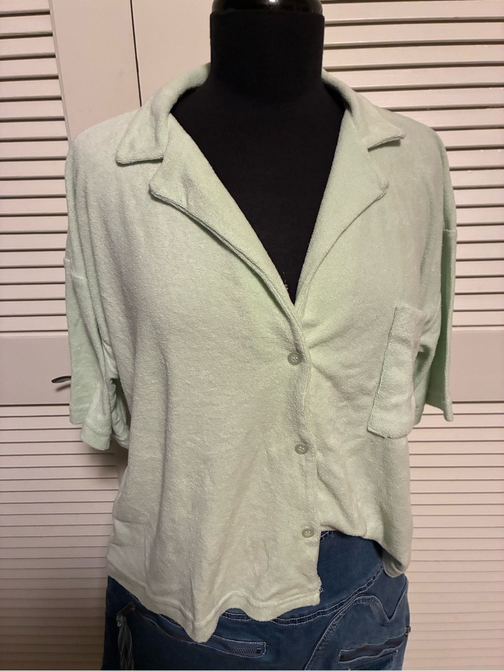 Metal Mulisha Mint Green Button-Front Women's Shirt